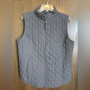 Van Heusen Diamond Quilted Grey Vest Women’s M